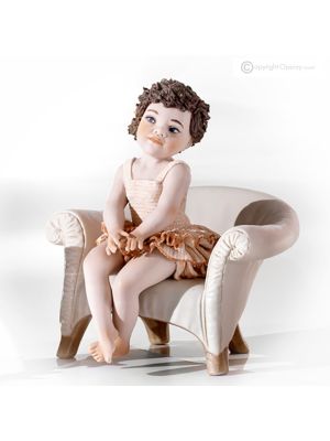 COSETTE - Capodimonte statuette, romantic dancer, elegance in porcelain.