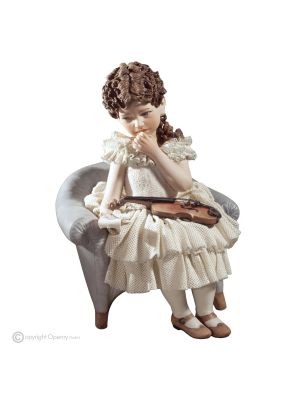 COSTANZA Capodimonte porcelain doll, sweetness of pure romanticism.