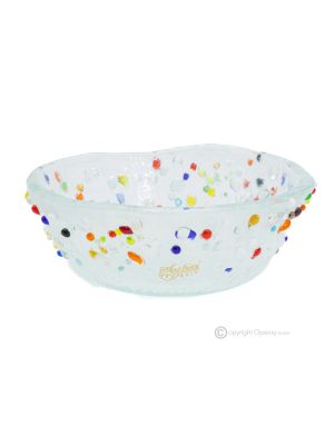DROPS - Dessert cup bowl in superior quality artistic glass, handmade