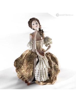 LADY Capodimonte statuette, porcelain lady, romantic and refined.