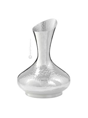 DECANTER Wine Water Silver Plated Artistic Creation Handcraft Made in Italy