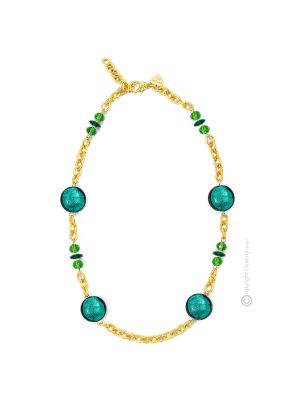 COLLANA WENDY fashion jewellery collier necklace handmade pearls in Murano-Venice glass with silver 925 authentic Made in Italy