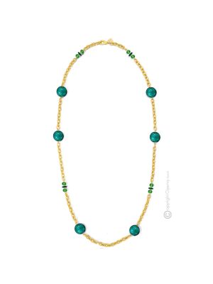 COLLANA WENDY fashion jewellery collier necklace handmade pearls in Murano-Venice glass with silver 925 authentic Made in Italy