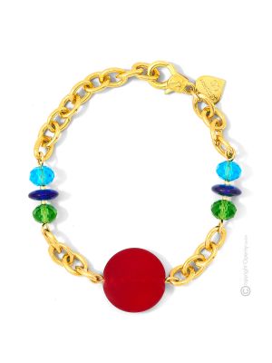 BRACCIALE WENDY fashion jewellery bracelet armlet handmade pearls in Murano-Venice glass with silver 925 authentic Made in Italy