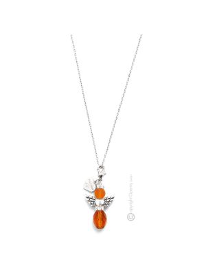 COLLANA ANGELO fashion jewellery collier necklace handmade pearls in Murano-Venice glass authentic Made in Italy