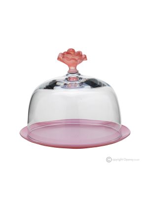 SWEET Modern cake bell made of superior quality glass, hand painted.