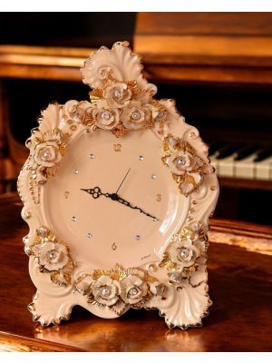 Table clock ceramic - Interior design - Baroque classic design