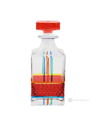 BRILLIANT Decanter, decorative modern hand painted bottle made of premium quality glass.