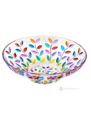 LAURUS Genuine Hand Painted Centerpiece Modern Decorative Glass Premium Quality.