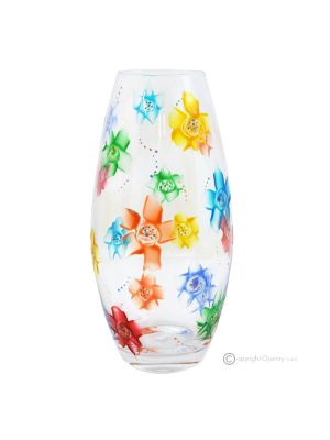 BETTY Authentic hand painted vase modern decorative premium quality glass.