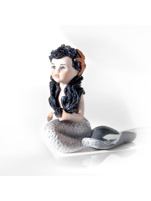 THE LITTLE MERMAID Capodimonte porcelain statuette, the magic of Italian fairy tales.