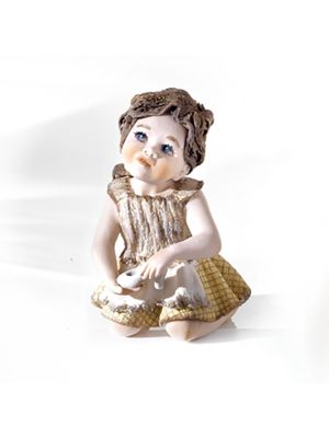 CINDERELLA Capodimonte porcelain, fairy-tale statuette, romance and enchantment together.