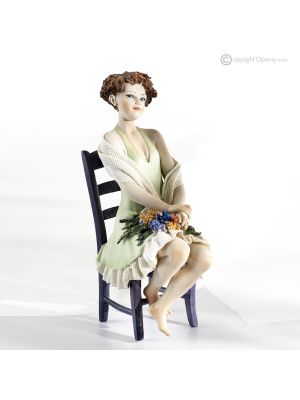 SPRING FLOWERS - Romantic Capodimonte, fine porcelain doll.
