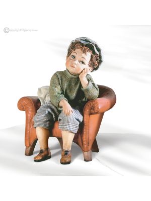 FRANCESCO - Classic elegance, Capodimonte artistic porcelain doll.