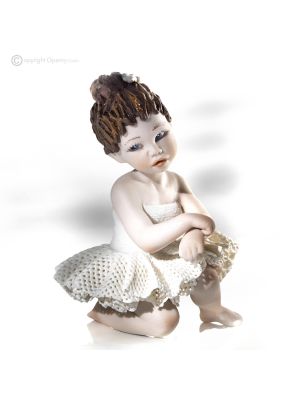 GISELLE - Capodimonte, ballerina statuette, pure art in fine porcelain.