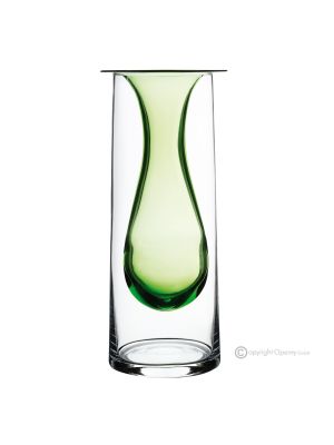 ALBA Authentic hand painted vase modern decorative in premium quality glass.