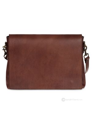 SHAKESPEARE Crossbody bag men's bag handcrafted in real leather brown