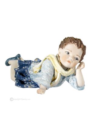 WINTER Capodimonte porcelain statuette, romance and beauty of the seasons.