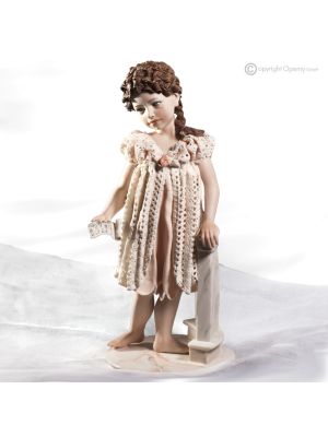 LAVINIA Elegant doll Capodimonte craftsmanship, refined porcelain.