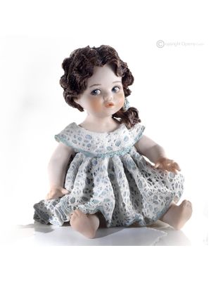 LEONORA - Capodimonte, unique fine art porcelain statuette.