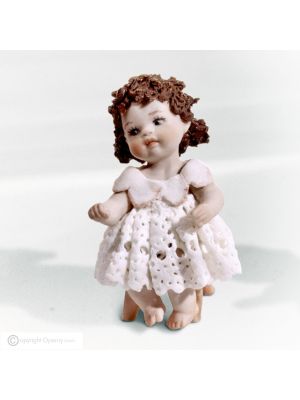 LIA Capodimonte porcelain doll, fine craftsmanship.