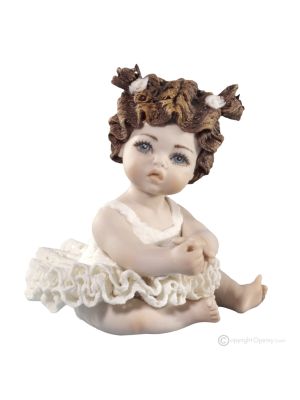 LILA - Capodimonte, porcelain figurine ballerina, beauty and art.
