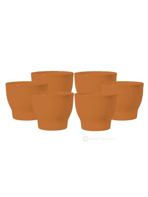 BICCHIERINO LULÙ set 6 cups Italian porcelain handcraft modern style authentic Made in Italy