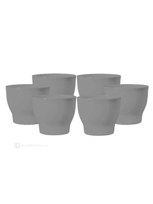 BICCHIERINO LULÙ set 6 cups Italian porcelain handcraft modern style authentic Made in Italy