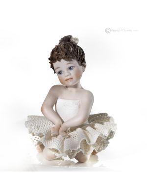 MARIE - Capodimonte figurine, classy dancer, fine porcelain art.