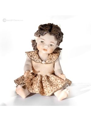 MARINA - Handcrafted porcelain piece, doll for collectors.