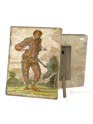 ARLECCHINO table ornament decor in marble Made in Italy