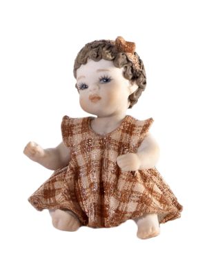 MIGNON-F - Pure elegance, hand-decorated porcelain doll.