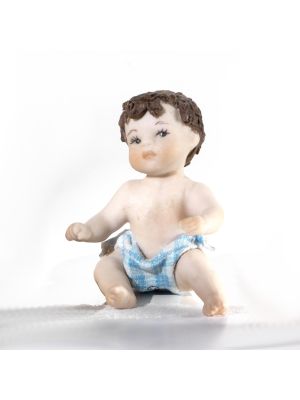 PONPON - Capodimonte porcelain doll, perfect for display.