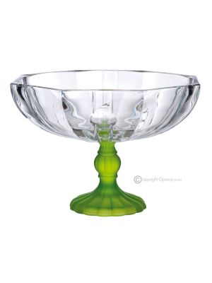 MILANO Dessert bowl, decorative modern hand painted centerpiece in premium quality glass.