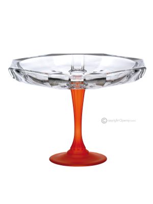 MILANO Dessert bowl, decorative modern hand painted centerpiece in premium quality glass.