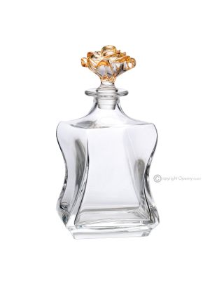 MILANO Decanter, decorative modern hand painted bottle in premium quality glass.