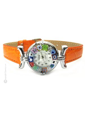 LADY wristwatch with Murrine Murano glass hand made authentic Made in Italy