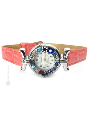 LADY wristwatch with Murrine Murano glass hand made authentic Made in Italy