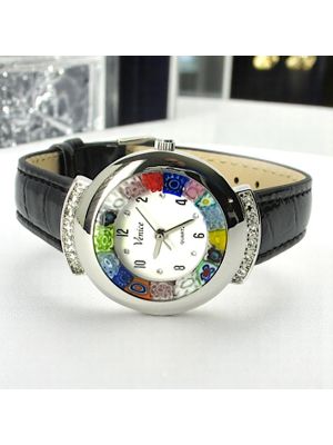 STAR wristwatch with Murrine Murano glass hand made authentic Made in Italy