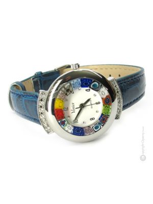 STAR wristwatch with Murrine Murano glass hand made authentic Made in Italy