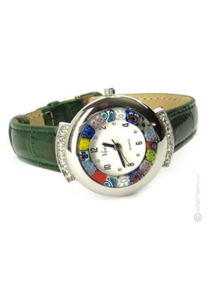 STAR wristwatch with Murrine Murano glass hand made authentic Made in Italy
