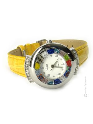 STAR wristwatch with Murrine Murano glass hand made authentic Made in Italy