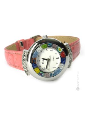 STAR wristwatch with Murrine Murano glass hand made authentic Made in Italy