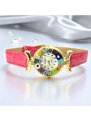 LADY wristwatch with Murrine Murano glass hand made authentic Made in Italy