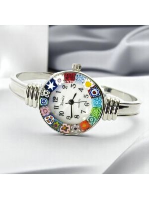 RIALTO wristwatch with Murrine Murano glass hand made authentic Made in Italy