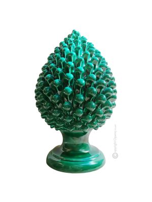 SICILIAN PINE CONE handmade ceramic table ornament Made in Italy