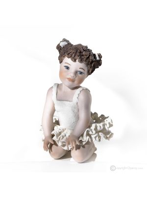NUAGE - Capodimonte, pure porcelain ballerina, a touch of elegance.