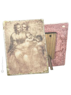 THE VIRGIN AND CHILD WITH SAINT ANNE table ornament decor in orphalese Made in Italy