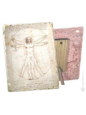 VITRUVIAN MAN table ornament decor in orphalese Made in Italy