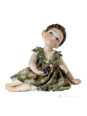 SPRING Romantic Capodimonte porcelain statuette, the seasons in pure art.
